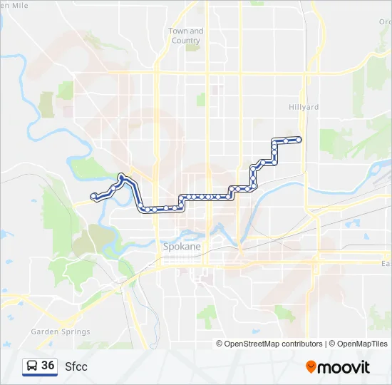 36 Bus Line Map