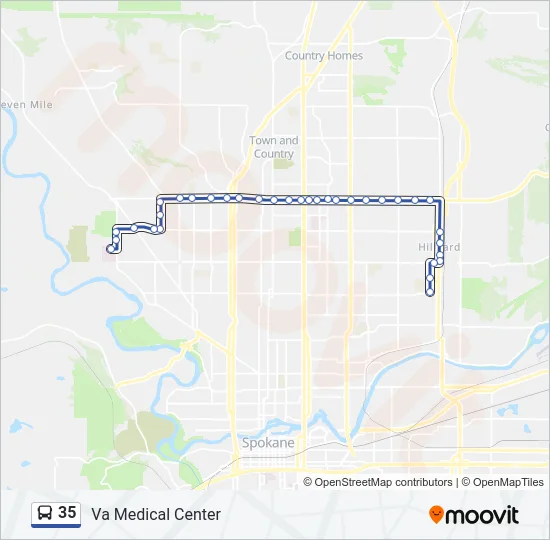 35 Bus Line Map