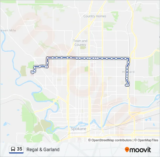 35 Bus Line Map
