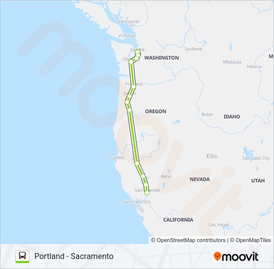 FLIXBUS N2111 Bus Line Map