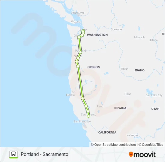 FLIXBUS N2111 Bus Line Map