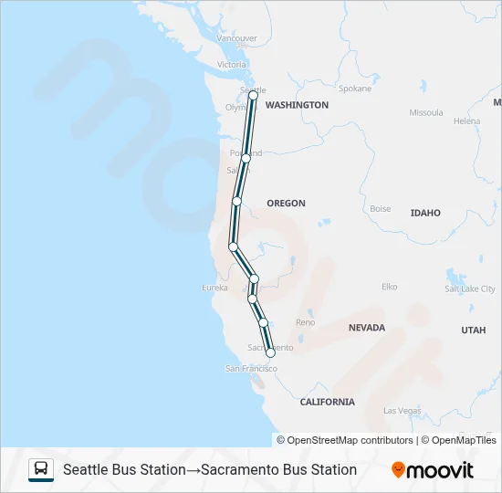 GREYHOUND US0500 Bus Line Map