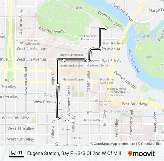 Mapa de 01 de autobús