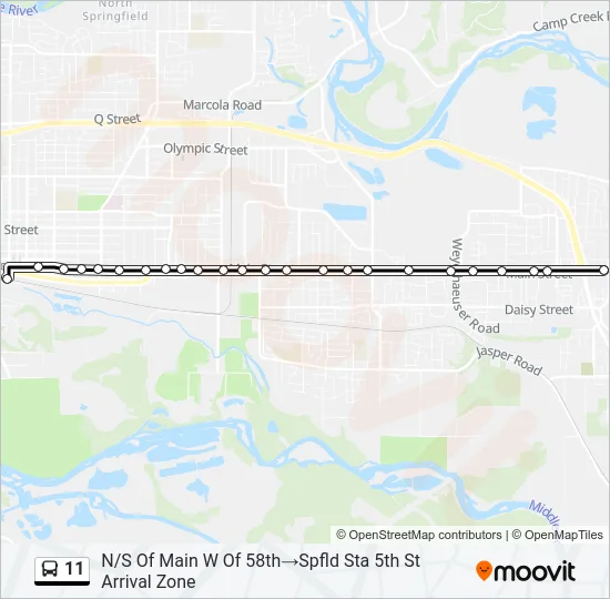 11 Bus Line Map