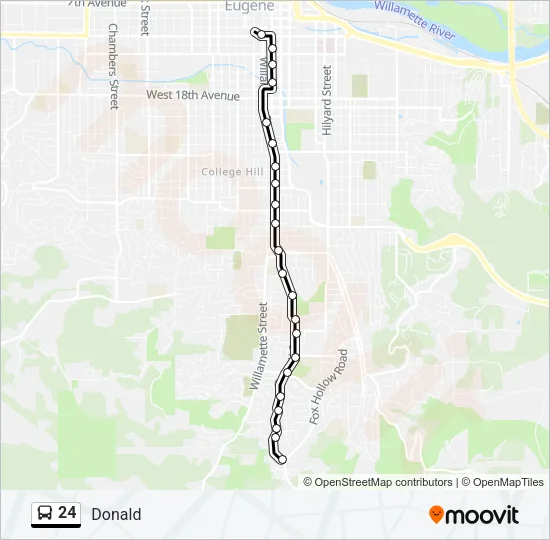 24 Bus Line Map