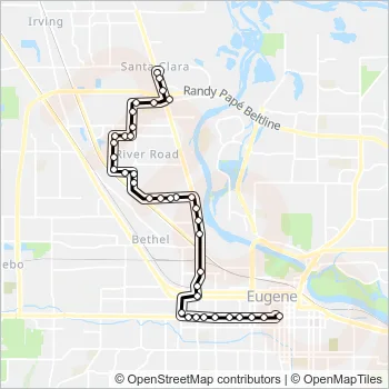 55 Bus Line Map