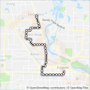 55 Bus Line Map
