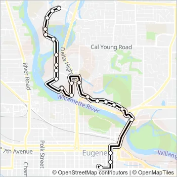 67 Bus Line Map