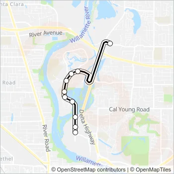 67 Bus Line Map