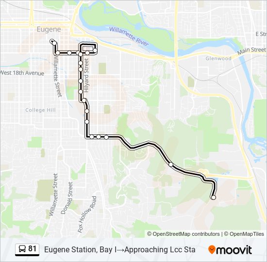 81 bus Line Map