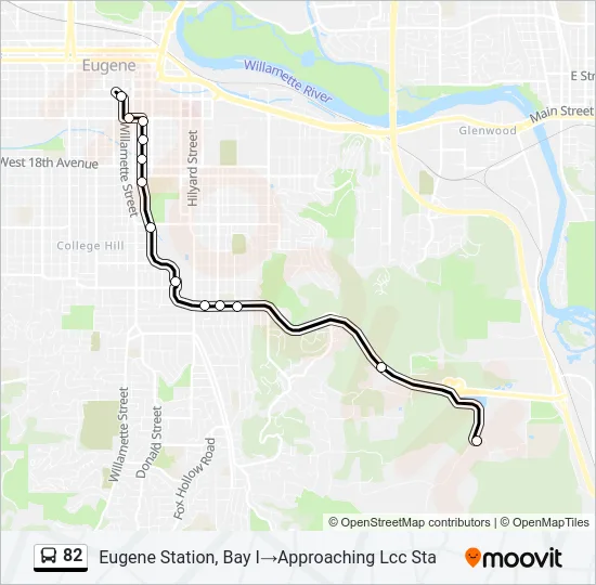 82 Bus Line Map