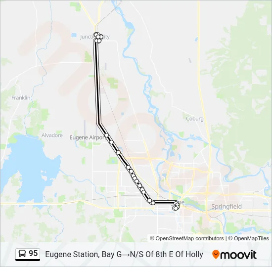 95 Bus Line Map