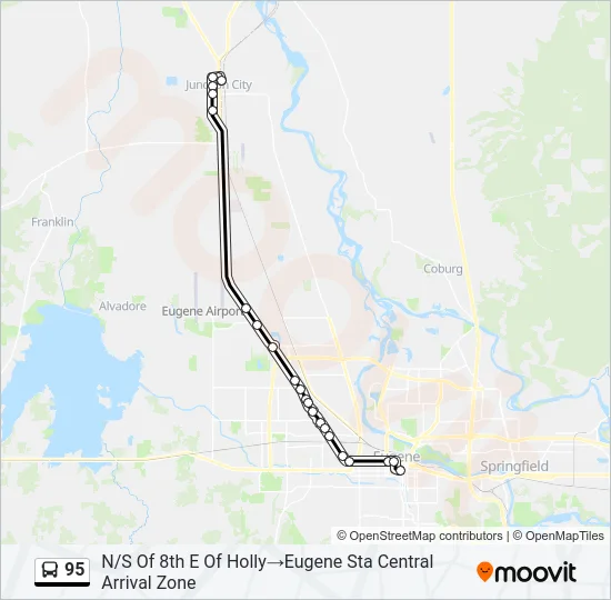 95 Bus Line Map