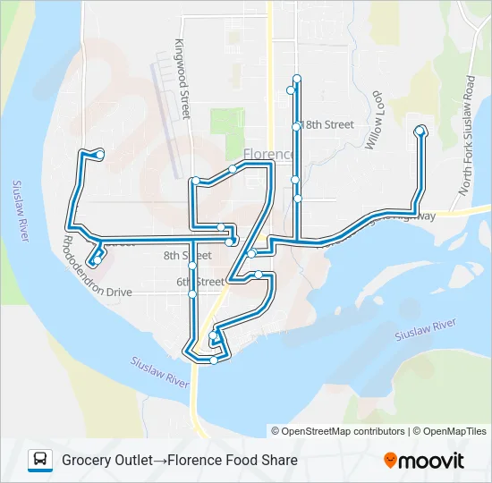 Mapa de SOUTH LOOP de autobús
