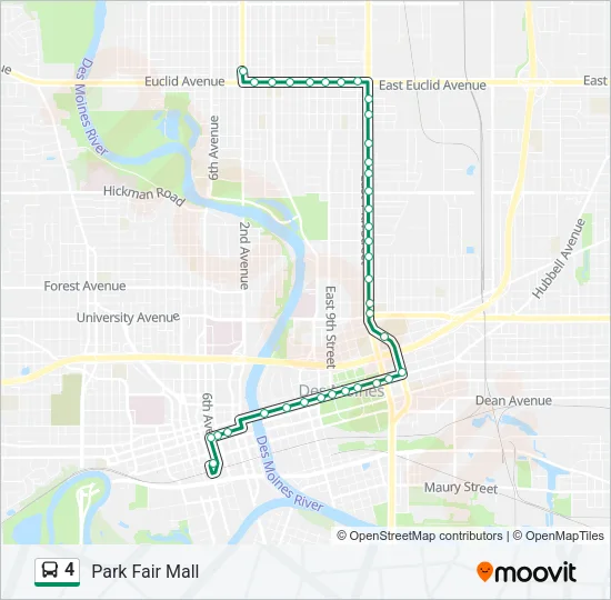 4 Bus Line Map