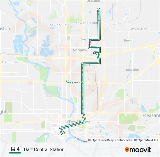 4 Bus Line Map