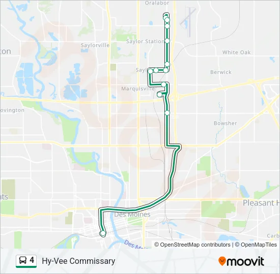 4 Bus Line Map