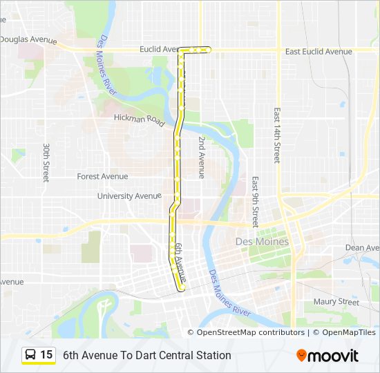 dart bus 15 schedule