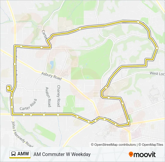 AMW Bus Line Map