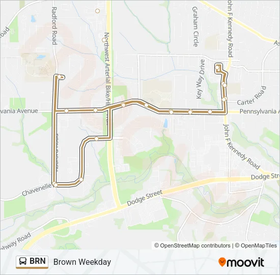 BRN Bus Line Map