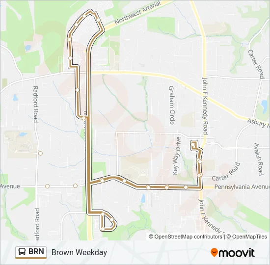 BRN Bus Line Map