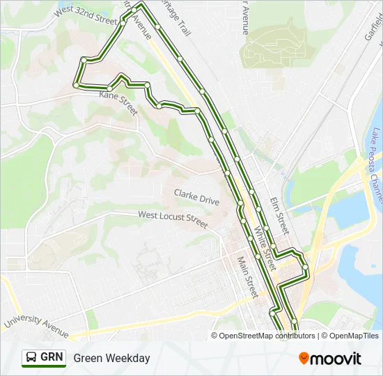 GRN Bus Line Map