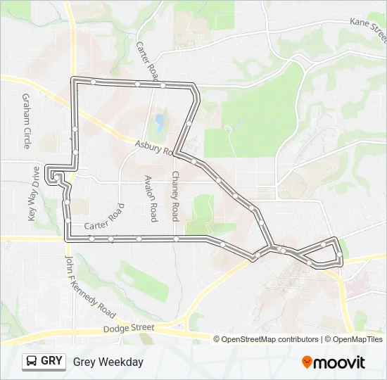 GRY Bus Line Map
