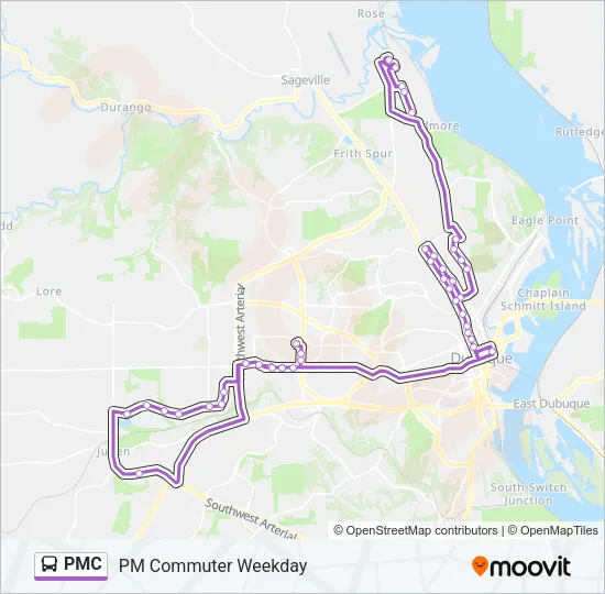 PMC Bus Line Map