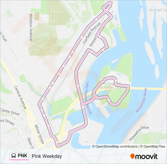 PNK Bus Line Map