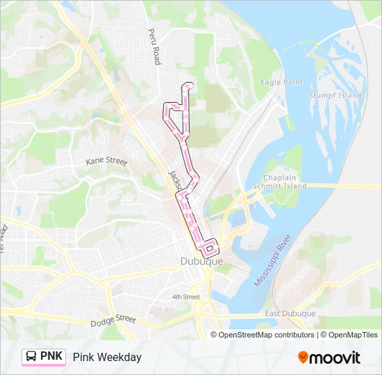 PNK Bus Line Map
