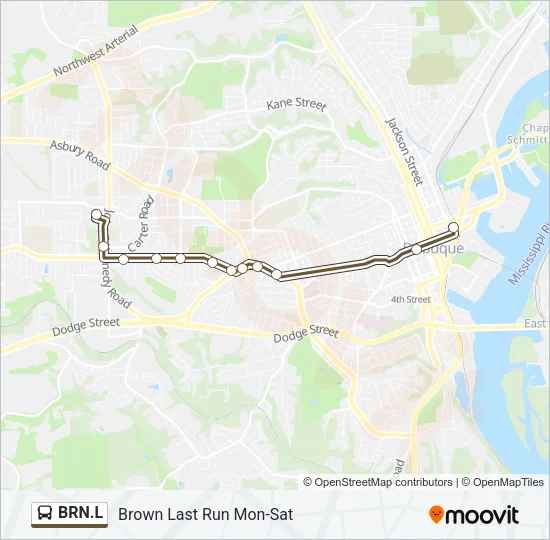 BRN.L Bus Line Map