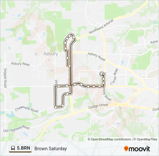 S.BRN Bus Line Map
