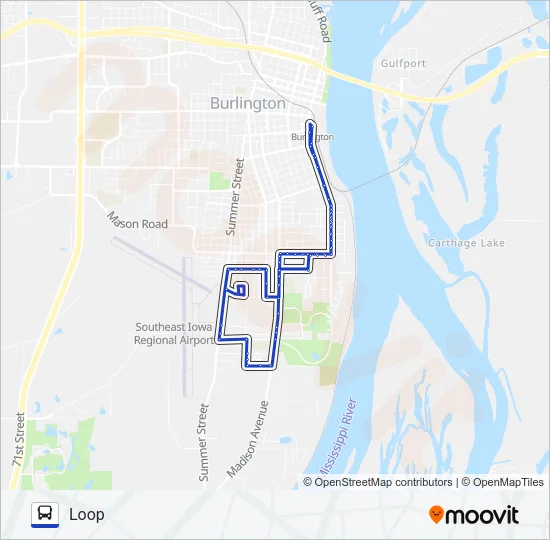 CRAPO PARK Bus Line Map