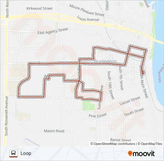 WEST AVENUE Bus Line Map
