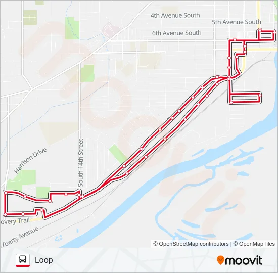 CAMANCHE AVENUE Bus Line Map