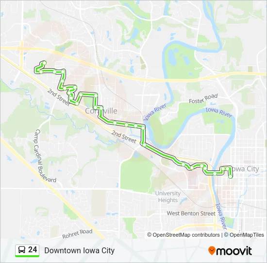 24 Bus Line Map