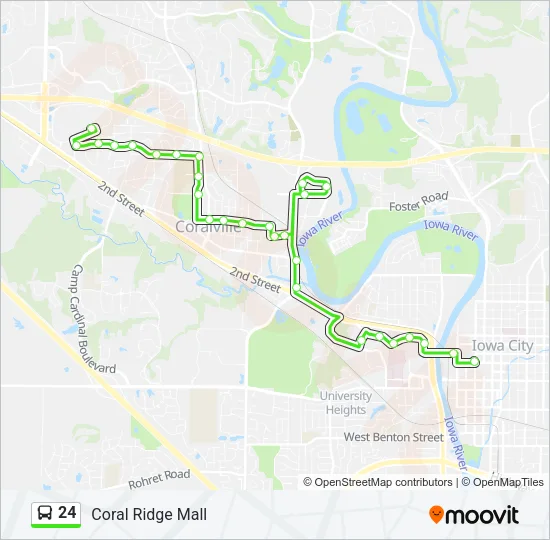 24 Bus Line Map