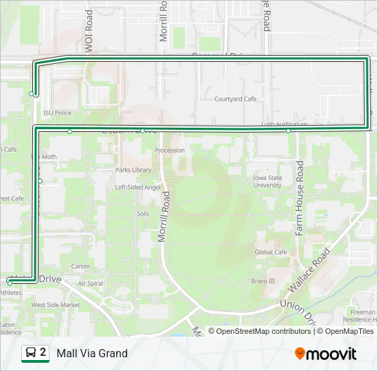 2 Bus Line Map