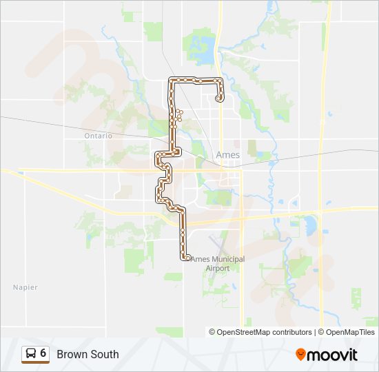 6 Bus Line Map