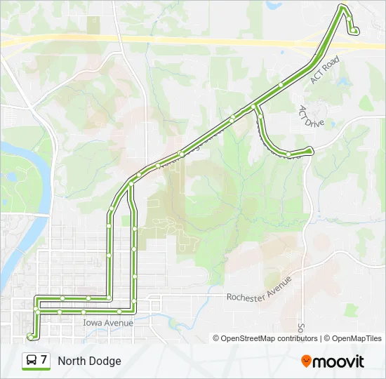 7 Bus Line Map