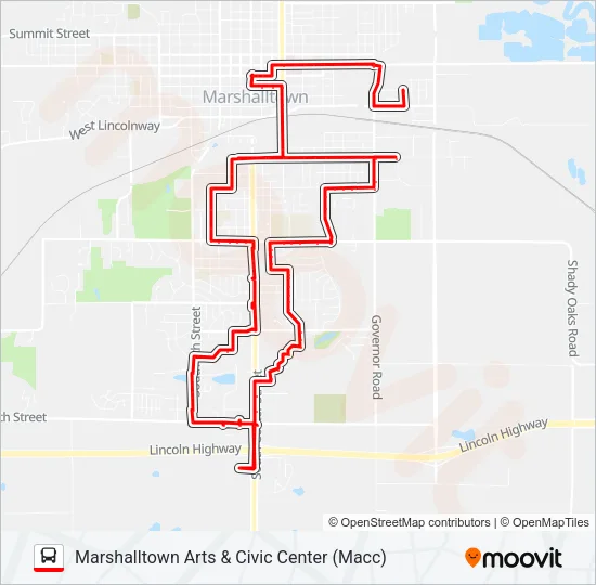 SOUTH AM Bus Line Map