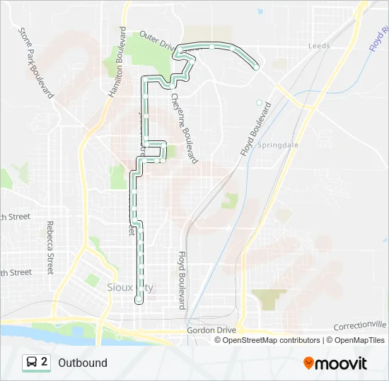 2 Bus Line Map