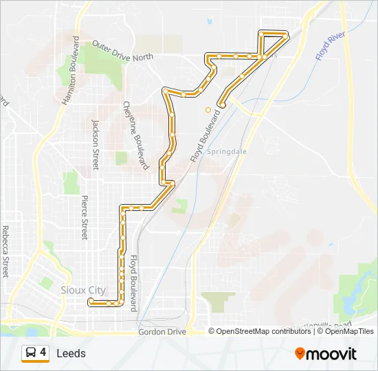 4 Bus Line Map