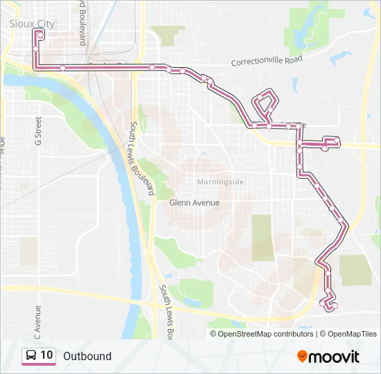 10 Bus Line Map