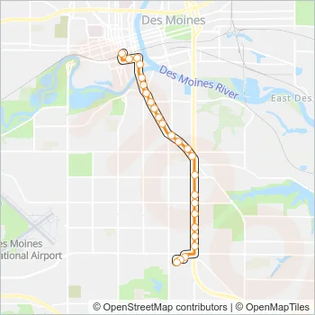 6 Bus Line Map