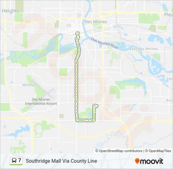 7 Bus Line Map