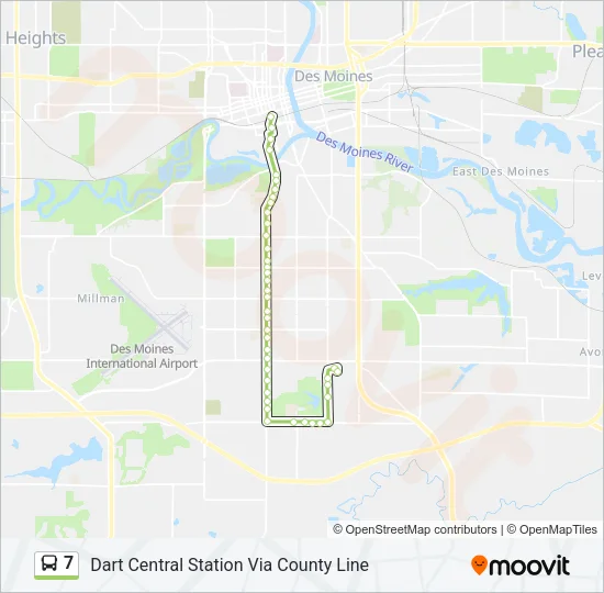7 Bus Line Map
