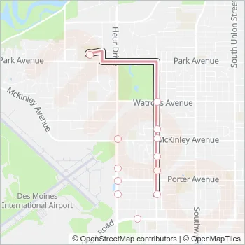 8 Bus Line Map