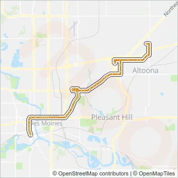 17 Bus Line Map