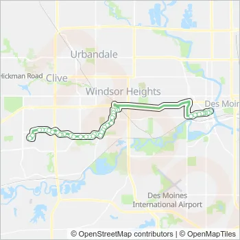 96 Bus Line Map